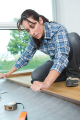 laying a wooden floor