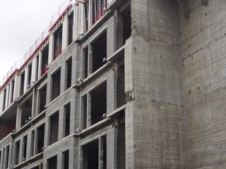 Obraz premium Rohbau: Neue Wohnblocks