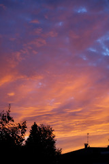Fototapeta na wymiar Sky on fire - sunset