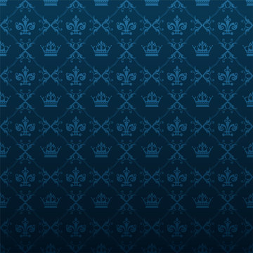 blue wallpaper pattern, vector