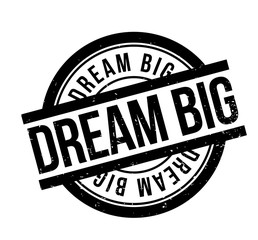 Dream Big rubber stamp. Grunge design with dust scratches. Effects can be easily removed for a clean, crisp look. Color is easily changed.