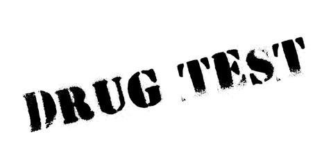 Drug Test rubber stamp. Grunge design with dust scratches. Effects can be easily removed for a clean, crisp look. Color is easily changed.