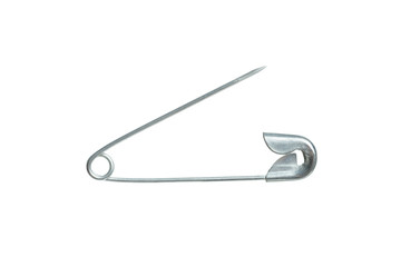 silver safety pin