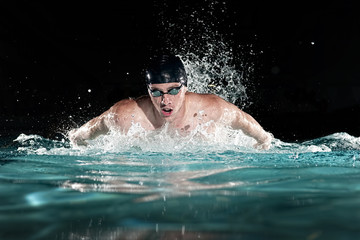 Mens Olympic Swimming Butterfly Stroke