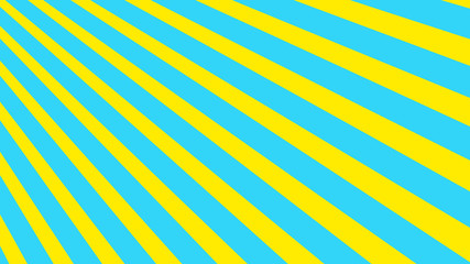 expanding geometric abstract lines with contrasting background blue yellow