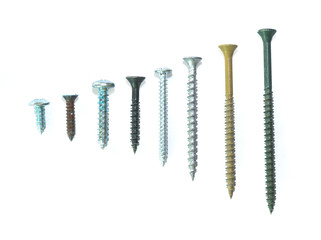 Screws Ranging from Small to Large