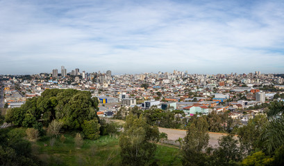 Fototapeta premium Panoramic Aerial view of Caxias do Sul City - Caxias do Sul, Rio Grande do Sul, Brazil