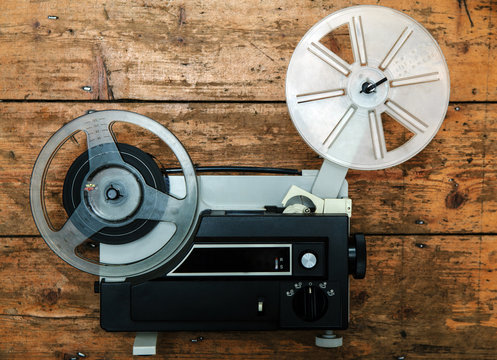 Vintage super 8 cine projector