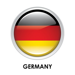 Round flag of Germany