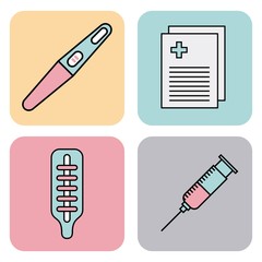 icons set baby progress vector illustration design graphic