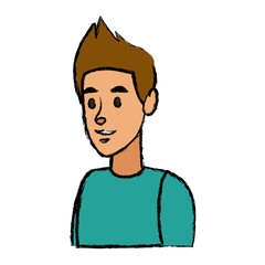young man avatar character people design