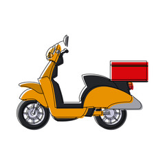 delivery scooter logistics and delivery transport service