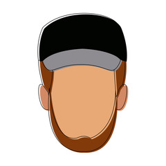 worker portrait of delivery man with cap