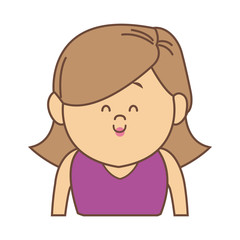 portrait woman female cartoon people smiling