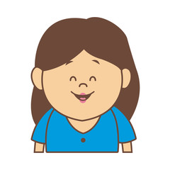 portrait woman female cartoon people smiling