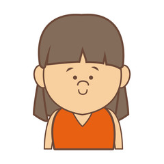 portrait woman female cartoon people smiling