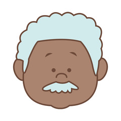 man character head face smiling cartoon