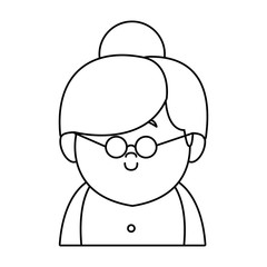 portrait woman cartoon people female avatar