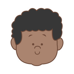 little boy face smile expression cartoon kid