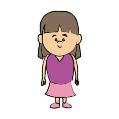 Obraz premium cute little girl smiling character kid