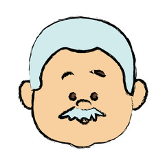 Fototapeta premium man people icon avatar adult person face viewed from front