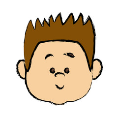 Fototapeta premium face cute little boy kid avatar person