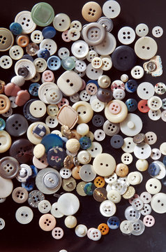 a lot of colorful buttons