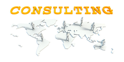 Obraz premium Consulting Concept with Business Team