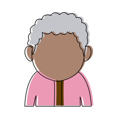 portrait woman aavatar faceless cartoon person