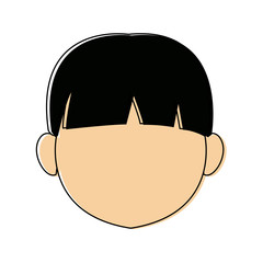 cartoon profile boy little avatar people young