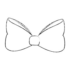 bow icon over white background vector illustration