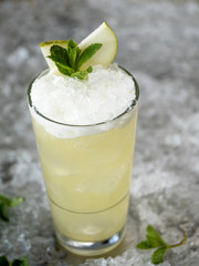 Glass of healthy lemonade