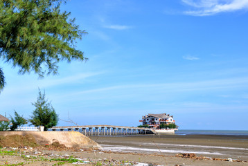 A coastal suburban district of Ho Chi Minh City, Vietnam. With white sandy, delicious seafoods, Can Gio is a popurlar beach to relax at weekends of people near Ho Chi Minh city.