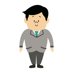 man male cartoon standing senior person character
