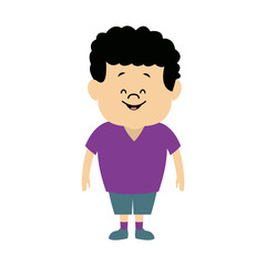 standing young boy kid cartoon male image