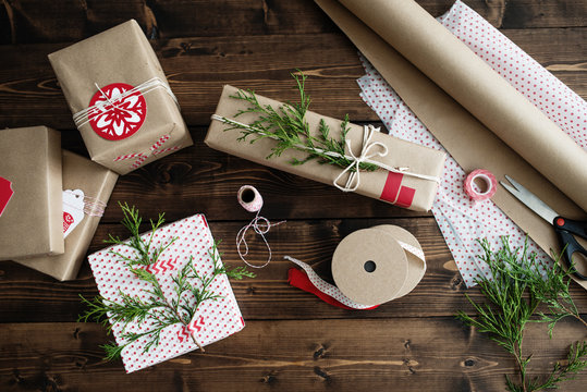 Holiday Gift Wrap Background