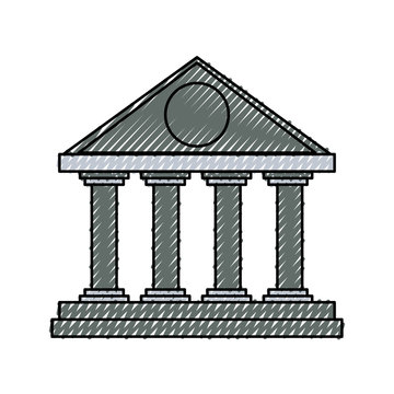 Bank building symbol