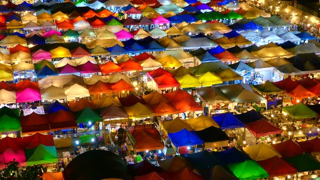 Night Market, Ratchada Bangkok Thailand