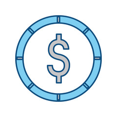 Money coin isolated