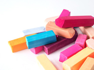 Chalks pastel colorful