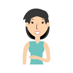 Young woman cartoon