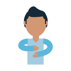 Young man cartoon