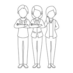 group of people icon over white background vector illustration