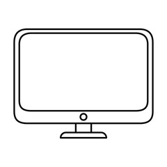 computer icon over white background vector illustration