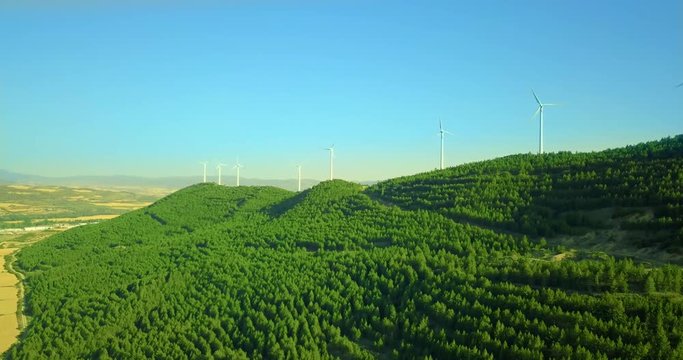 Molinos de viento energía eólica