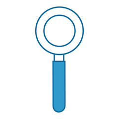 magnifying glass icon over white background vector illustration