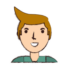 Young man cartoon
