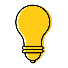 Obraz premium light bulb icon over white background vector illustration