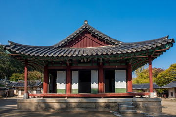Fototapeta premium Youngju, Gyeongsangbuk-do, South Korea - Sosuseowon Confucian Academy, Korea's first Academy.