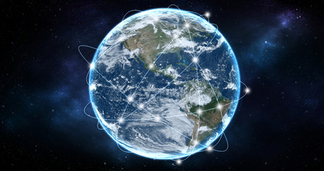 Global network Concept. Elements of this image furnished by NASA. © nonnie192